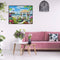Digital Painting By Numbers Pavilion Hand Painted Canvas Color Drawing Picture