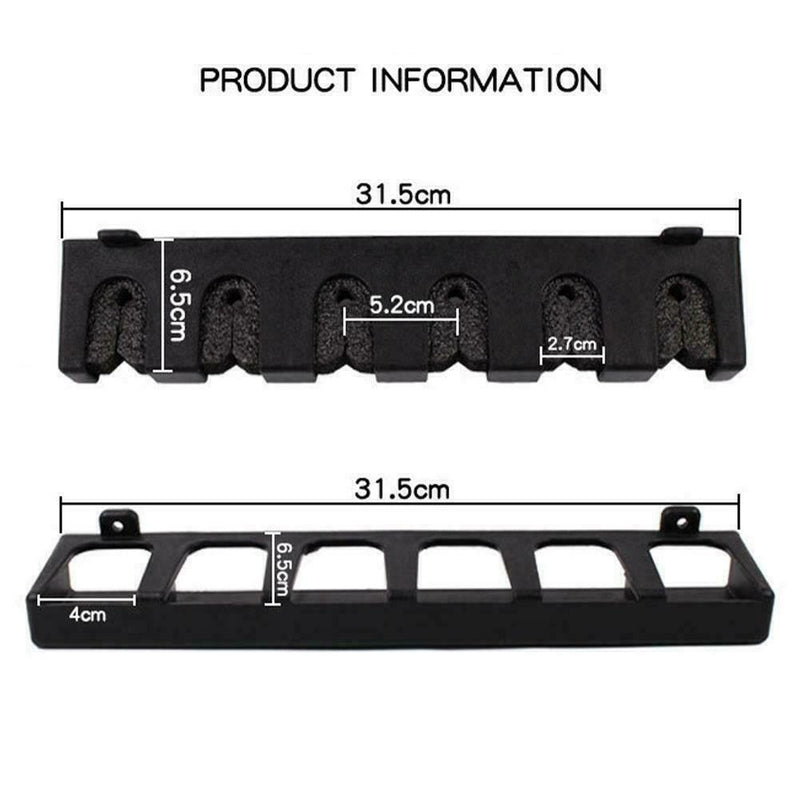 Wall-mounted fishing rod rack bracket storage rack fishing rack plastic Z7N8
