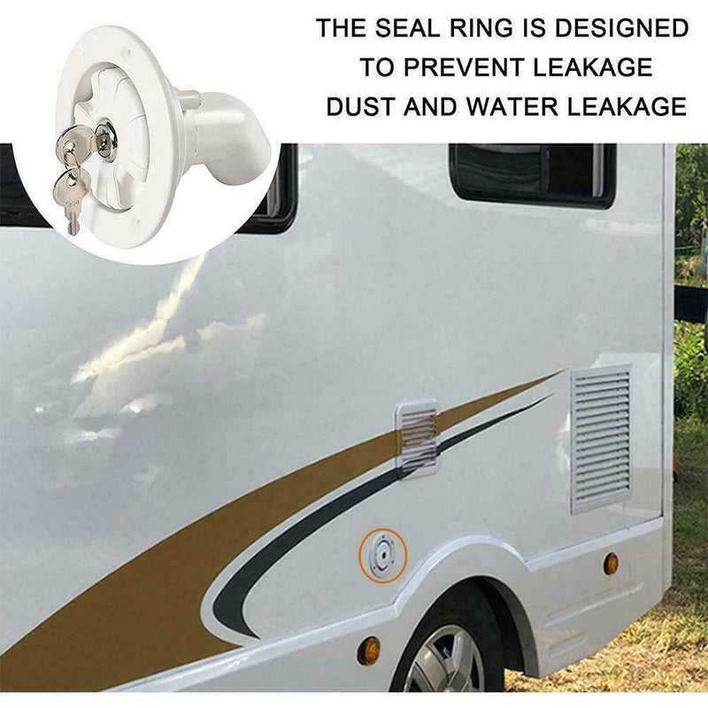 For Fresh Water Lock Inlet Hatch Filler Cap RV Trailer Caravan Motorhome Z5D1