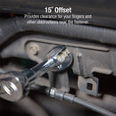 Crow Foot Crowsfeet Wrench Spanner Set 3/8 Drive 10mm - 22mm on Storage Rail