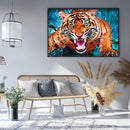 5D Diamond Painting DIY Ferocious Tiger Animal Full Round Drill Home Decor Gifts