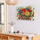 Diamond Drawing Colorful Daisy Bouquet Special-shaped Partial Drill 5D DIY Gift