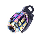 4PCS RAINBOW COLOR MOTORCYCLE TIRE VALVE CAP FOR SCHRADER VALVES ALUMINUM
