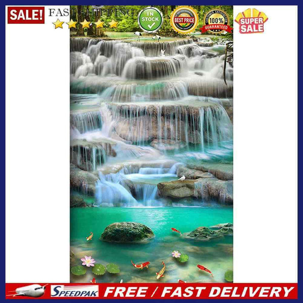 Waterfall Oil Paint By Numbers DIY Handpainted on Canvas Wall Art Picture Crafts