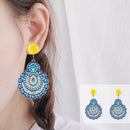 Mosaic Diamond Earrings DIY Painting Kit Drill Ear Dangles Jewelry (EH03) Newly