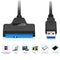 USB 3.0 to SATA7+15pin Hard Disk Cable Converter 2.5 Inches SSD Hard Disk
