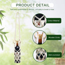 Macrame Wine Bottle Carrier - Cotton Hanging Water Bottle Net Bag (1pc)