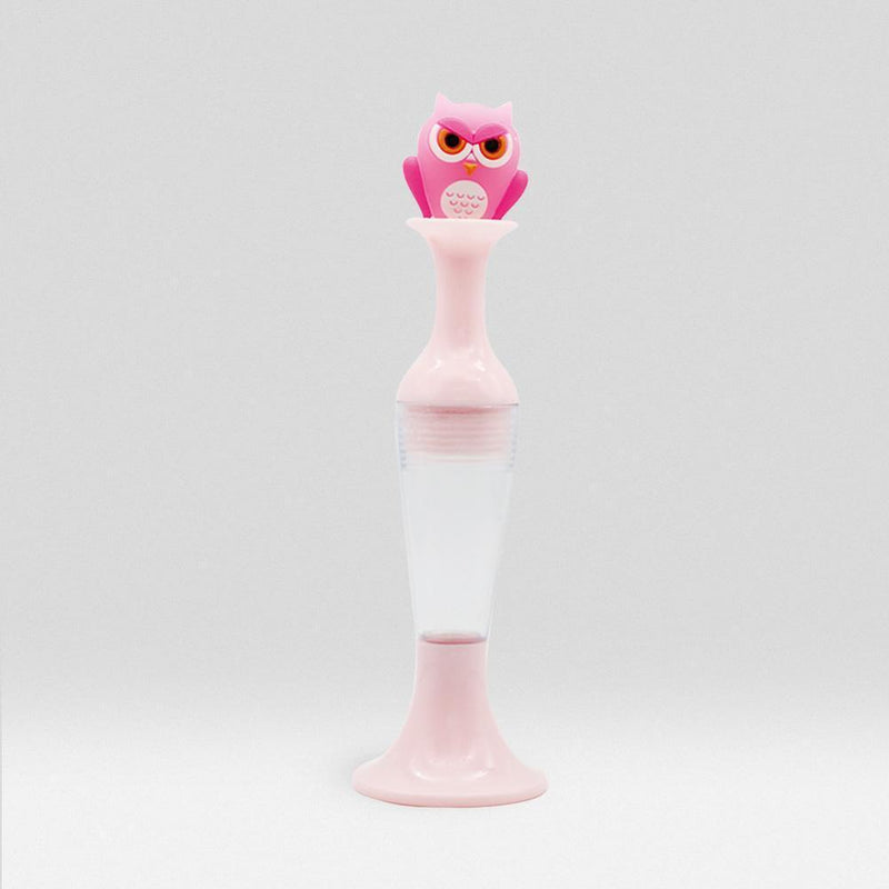 Vase 5D Diamond Painting Point Drill Pen DIY Craft (Pink Owl no Drill)