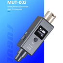 1 Pair Micphone Wireless System Rechargeable UHF DSP Transmitter Receiver 2 Mode
