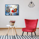Oil Painting By Numbers Kits Elk in Snow DIY Hand Painted Color Modern Drawing