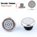 2pcs Aluminum Handleable End Caps Plugs for MTB Road Folding Bike (Grey 1)