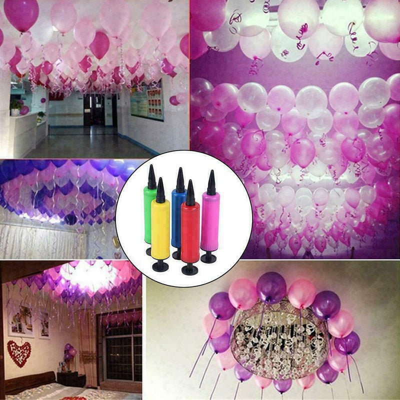 Party Hand Air Pump Balloon Swimming Ring Inflatable inflator & Fast Easy O5B9