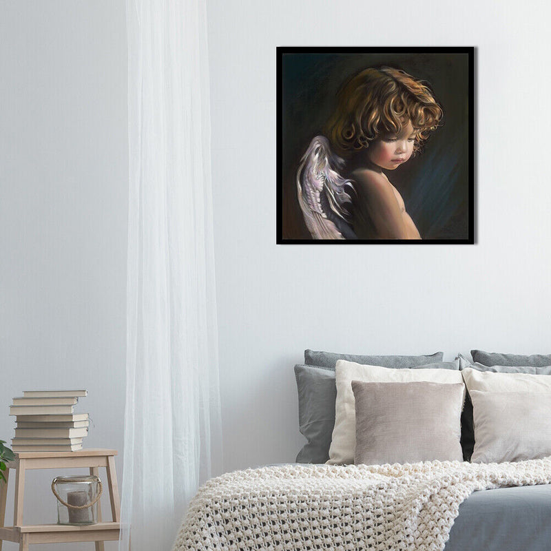 Little Angel Drawing Frameless DIY Oil Paint by Numbers Canvas Home Decor Newly