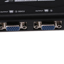 1pc 1 to 2 250MHz HD VGA UHD Signal Splitter Video Duplicator Amplifier