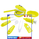 Dentist Kit Pretend Play Doctor Playset for Toddlers 9pcs Ages 3+ (Yellow)