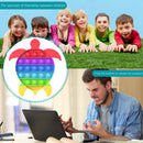 Silicone Push Bubble Colorful Turtle Sensory Toys Autism Stress Reliever