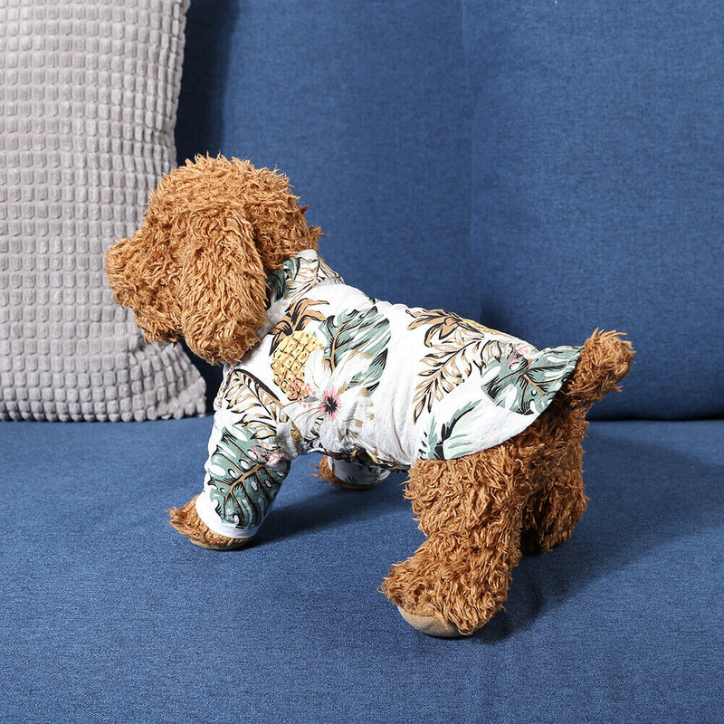 Cute Pets Dog Costume Dog Hawaiian Style Dog Puppy Shirt for Pet Supply