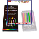 Birthday Candles - 6/12 Pieces Multi-Color Cake Cupcake Candles with Holders
