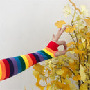 Length Halloween Costume Gloves Fingerless Arm Sleeve Warmer Knitted Sunscreen