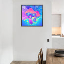 #A 5D Diamond Painting Kit Purple Bear Full Round Drill DIY Wall Art Crafts Mo