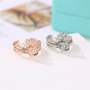 Opening Wedding Crown I Love You 100 Languages Projection Ring Couple Rings
