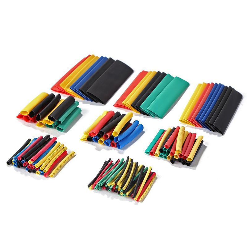 164pcs Flame Retardant Polyolefin Heat Shrink Tube Insulated Sleeve Kit
