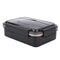 Portable Stainless Steel Bento Lunch Box Leak-Proof Food Container (Black)
