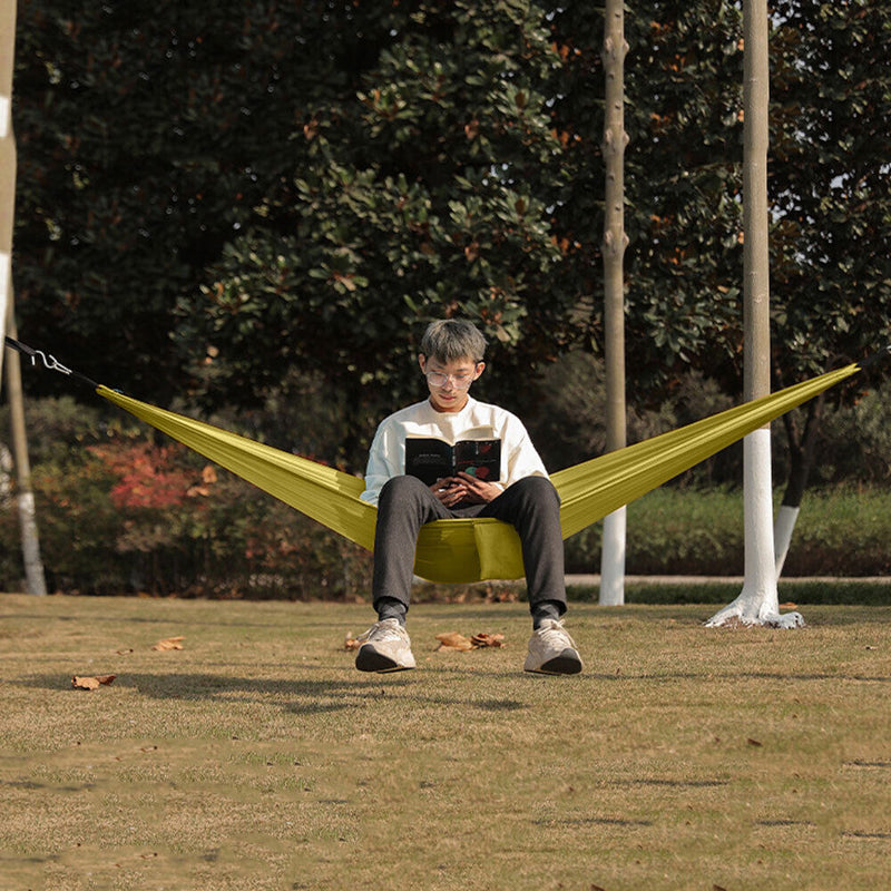 Outdoor Camping Hammock Sleeping Swing Garden Tree Hanging Bed w/ Rope (D)