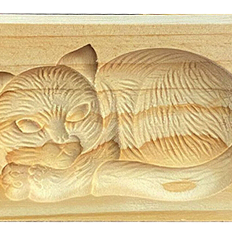 Wooden Cookie Mold Gingerbread Biscuit Moulds DIY Cake Embossing Baking Tools