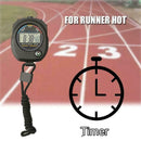 Digital Handheld Sports Stopwatch Stop Watch Timer Bla Counter Alarm FAST B5Q0