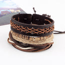 Unisex Fashion Vintga Brand Handmade Woven Wooden Beads Bracelet Newly