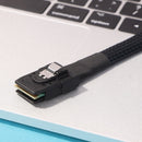 Mini SAS Power Cable SFF-8087 to 4 SATA Computer Hard Drive Data (Blue)