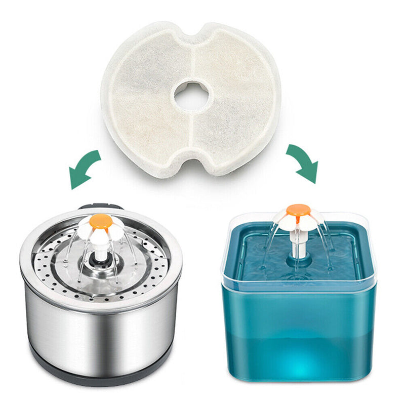 Activated Carbon Replace Filter Pet Cat Dog Fountain Water Dispenser (8pcs)