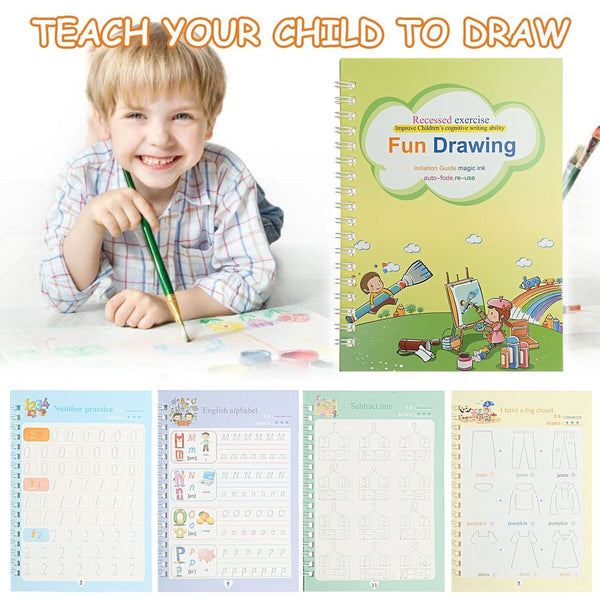 Drawing Calligraphy Writing Handwriting Magic Practice Copybook Groove Textbook