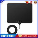 Large Flat 1080P HD TV Amplifier Indoor Digital TV Antenna 80Miles Range