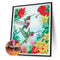 5D Bird Flower Mosaic Diamond Painting Drawing Partial Special Shape Drill Craft