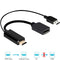 Display Port Female HDTV Laptop Converter USB Powered HDMI to DP Cable Adapter
