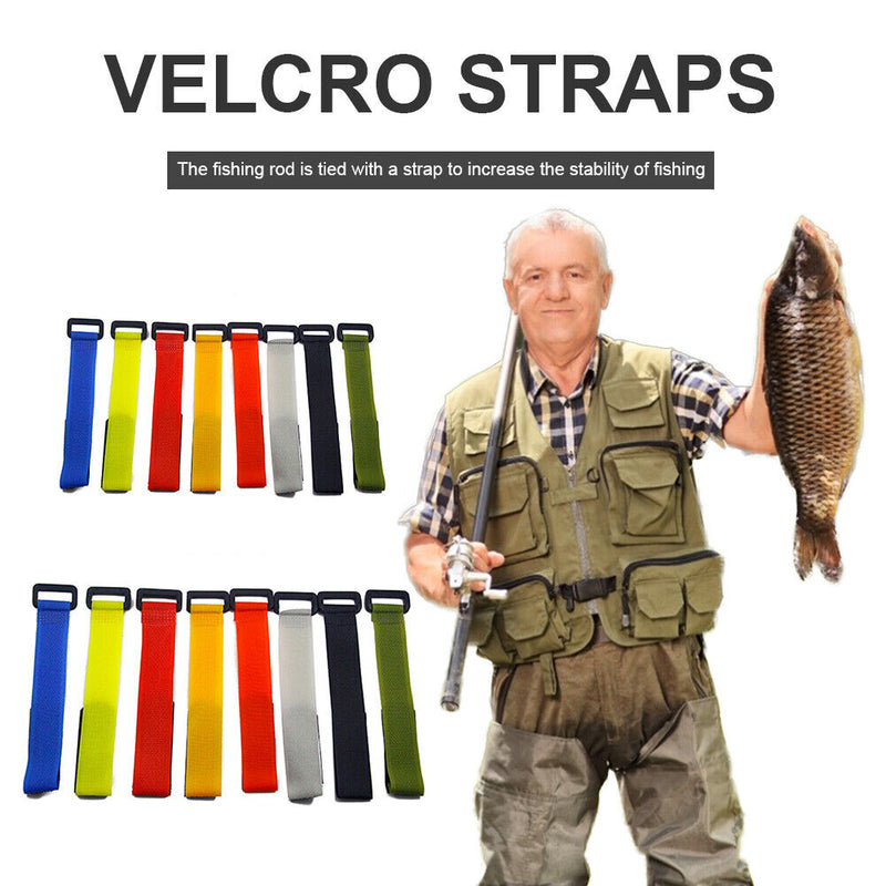 Portable Fishing Pole Wrap Band Ties Holder Outdoor Fishing Tackle Accessorie