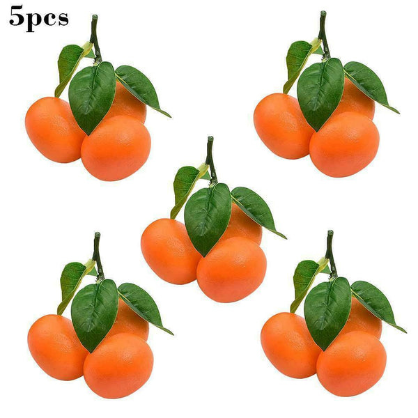 5x Realistic Lifelike Artificial Tangerine Fruit Oranges Food NE Decor W X0F2