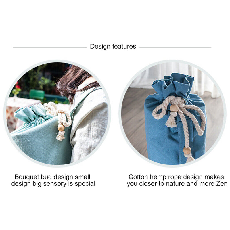 Portable Yoga Mat Storage Bag Fitness Pilates Mat Carrier Bags (Light Blue)