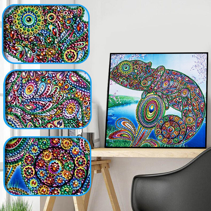 5D DIY Special Shaped Diamond Painting Cross Stitch Kit (D1021 Animal) Newly