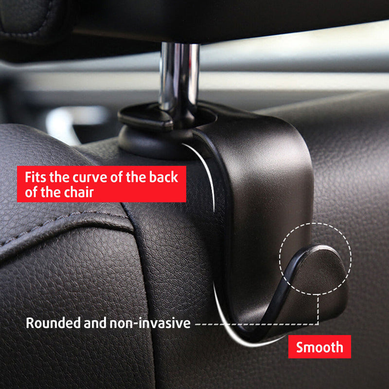 Car Seat Headrest Hook Universal Plastic Hanger Hook for Handbag Coats