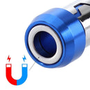 Hex Shank Magnetic Drywall Precision Screwdriver Holder Screw Tool (Blue)