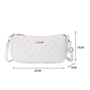 Women Solid Color Shoulder Bag Female Travel Small Zipper Phone Clutch Bags
