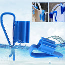 Aquarium Filtration Water Pipe Bucket Clip Tube Flow Control Clamp (Blue) Newly