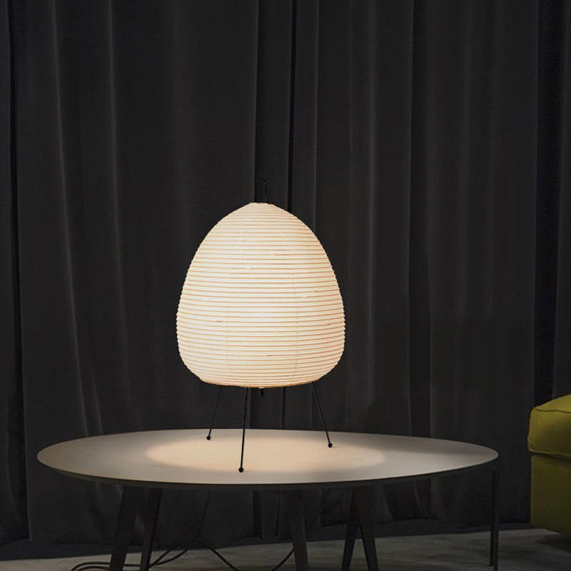 Desk Light Lantern Bedside Simple Japanese-style Tripod Paper Lamp Table Lamp