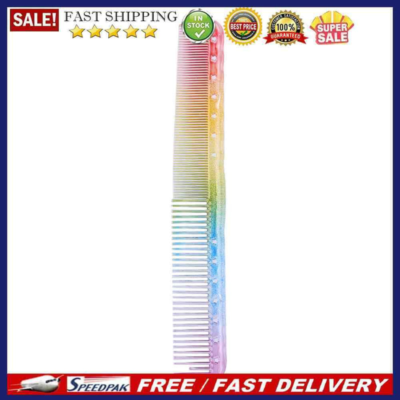 Anti-static Double Head Heat Resistant Rainbow Comb Hairdresser for Hair Cutt