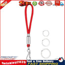 Outdoor Camping Climbing Carabiner Rope with Key Chain Belt Clips (Red) Newly