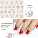 1 Set Sexy Nail Stickers DIY Nail Art Decoration Metal Color Manicure Tools