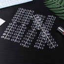 Nail Art Polish Palette Dot Flat Nail Color Card Display Tool (Transparent)